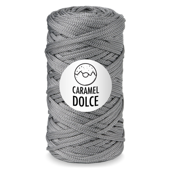 Шнур для вязания Caramel DOLCE - 4 мм, цвет Неаполь, 100 м/200 г, шнур ...