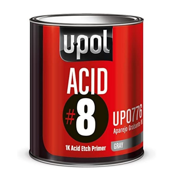 грунт кислотный U-Pol ACID#8 протравливающий серый 1 литр купить на ...