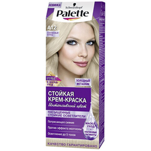 Краска для волос Palette А12 - Платиновый блонд, 9 шт - купить с ...