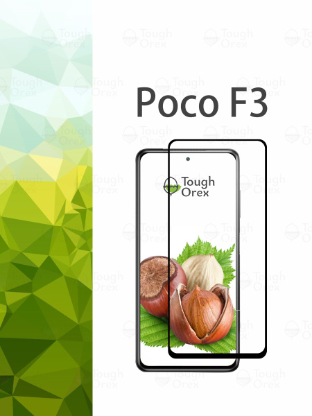 Защитное стекло для Xiaomi POCO F3 ( стекло на ксиоми ксяоми поко ф3 ...