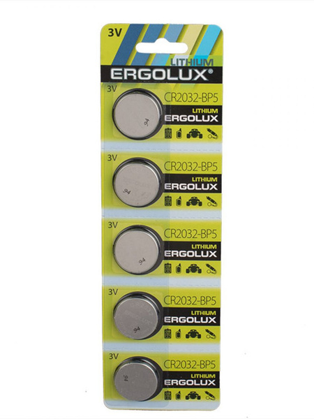 CR2032 - Ergolux BL-5 (5 штук) - купить с доставкой по выгодным ценам в ...