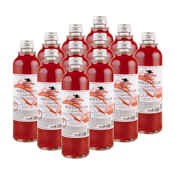 Натуральный лимонад арбуз / Space Lemonade Watermelon, 330 мл. 12 шт ...