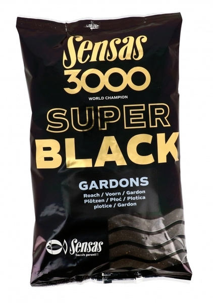 Прикормка Sensas 3000 Super BLACK Gardons 1кг - купить с доставкой по ...