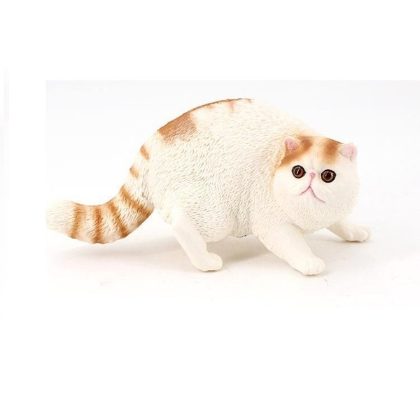 Реалистичная фигурка кошки Экзотическая короткошерстная кошка,игрушка ...