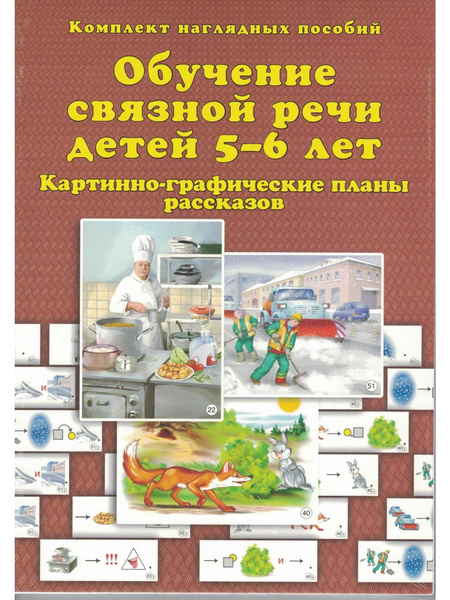 Обучение связной речи детей 5-6 лет. Картинно-графические планы ...