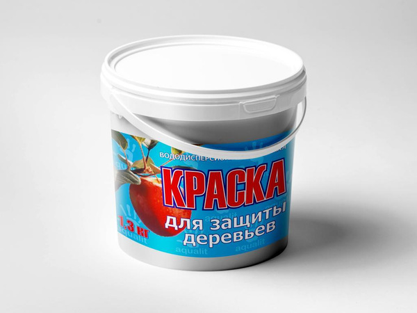 Краска для садовых деревьев Аквалит 101 белая 1,3кг. - купить с ...