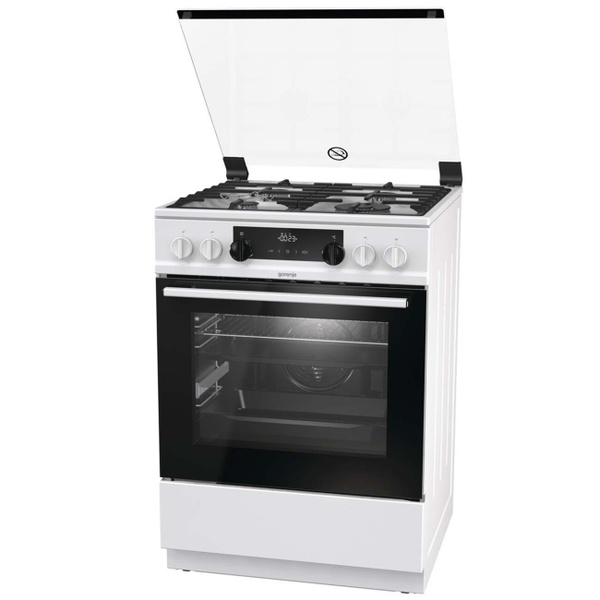 Комбинированная плита (60 см) Gorenje KS6350WA купить c доставкой на ...
