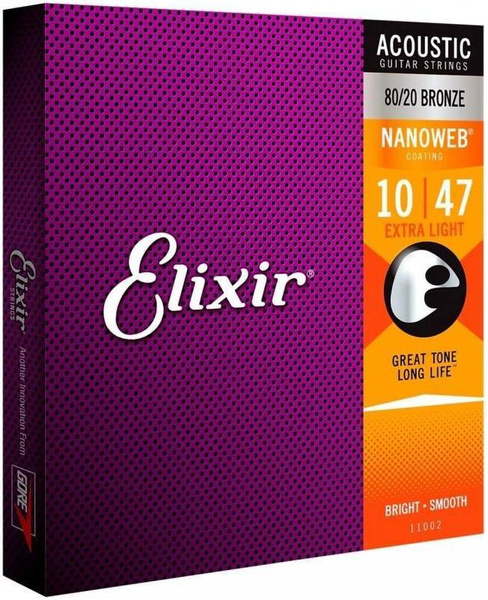 ELIXIR 11002 Струны для акустической гитары - купить с доставкой по ...