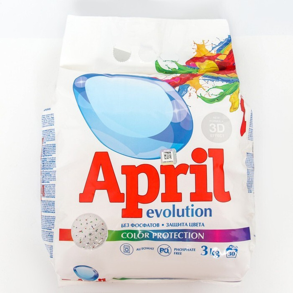 Стиральный порошок April Evolution Color Protection, для автоматической ...