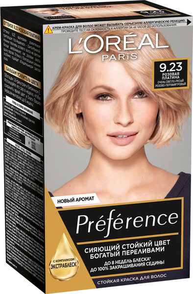 L'Oreal Paris Стойкая краска для волос "Preference", оттенок 9.23 ...