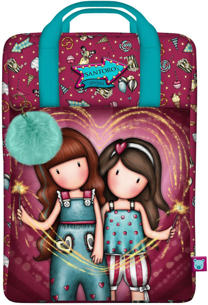 SANTORO Gorjuss Fairground Fireworks Backpack - 2 Zip, Adaptable To Trolley, Multicolored - View #6
