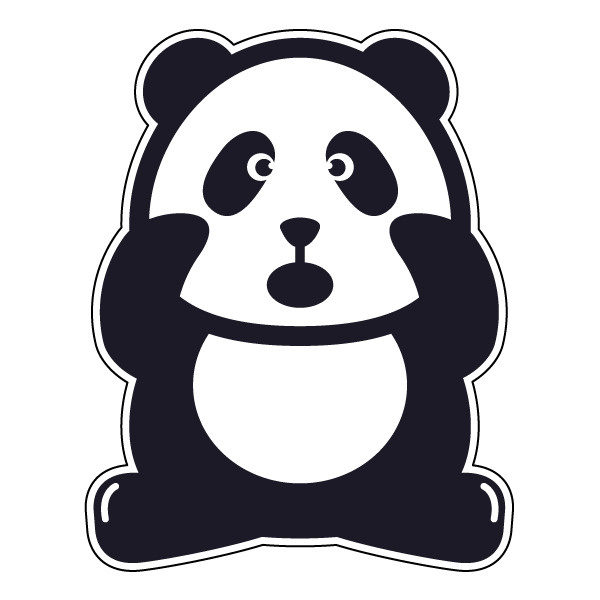 Panda 12. Стикеры "Панда". Набор наклеек Панда. Панда наклейка на машину. Стикеры ВК Панда.