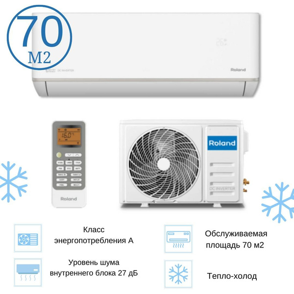 Сплит система кондиционер инвертор на 70 кв м Roland Wizard Inverter ...