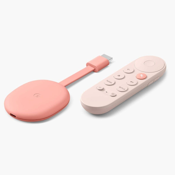 Медиаплеер Google Chromecast 4K TV 2022(4 Gen), HDMI, USB, розовый ...