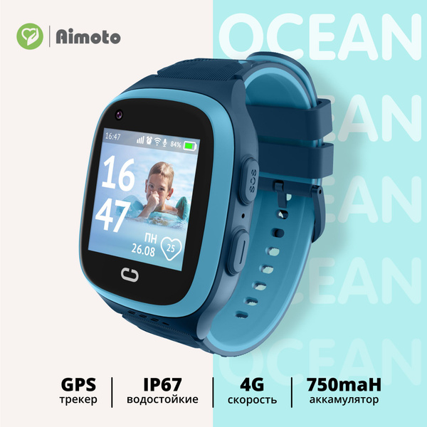Купить смарт-часы Aimoto Ocean: 4G, Водозащищенные с видеозвонком ...