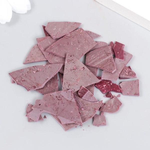 Стеарин для свечей с красителем "Пудровая роза" 5 грамм, 3 штуки ...