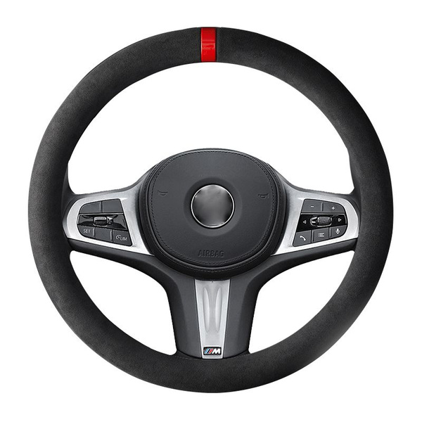 Оплетки и ручки на руль Оплетка на руль замша M (37-39 см)круглое, В ...