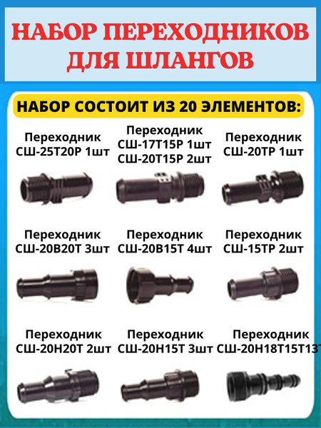 Переходник ф20х14 шланга отопителя метал. (упак. 10 шт)