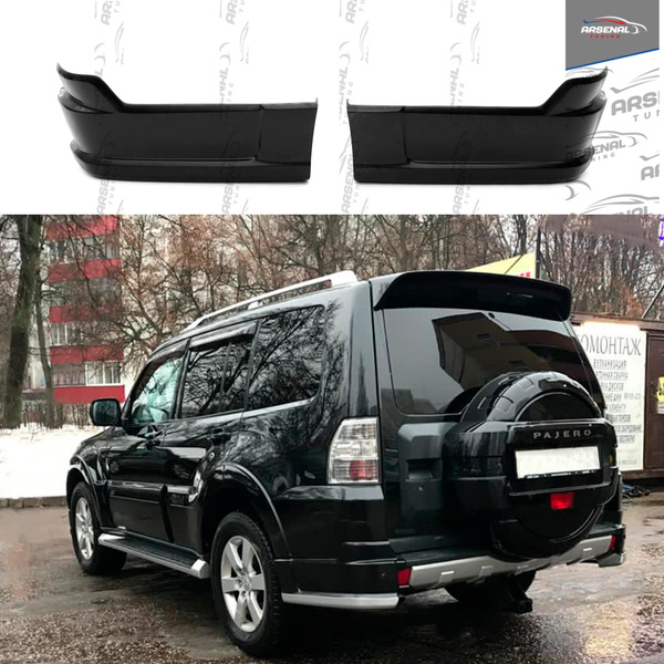 Клыки (Накладки) на задний бампер Jaos Style для автомобиля Mitsubishi ...