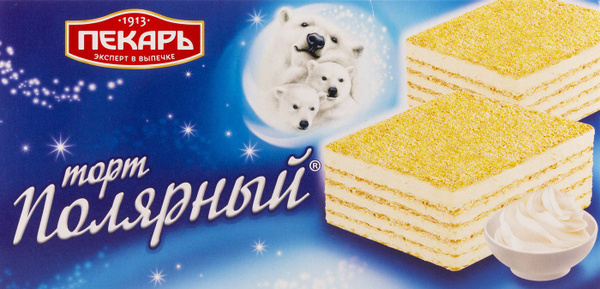 Торт вафельный Пекарь Полярный 213г / кондитерские изделия / сладкая ...