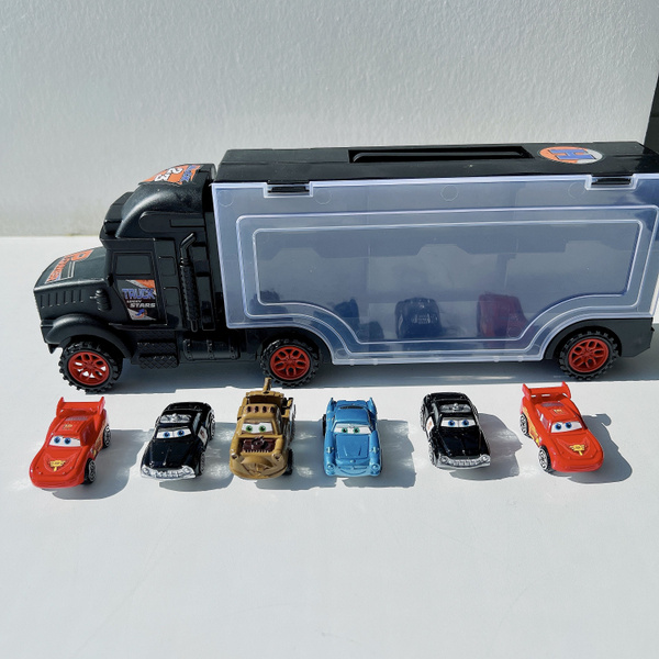 Игровой Набор машинок Тачки (автовоз+6 машинок)/ Герои мультфильмов ...