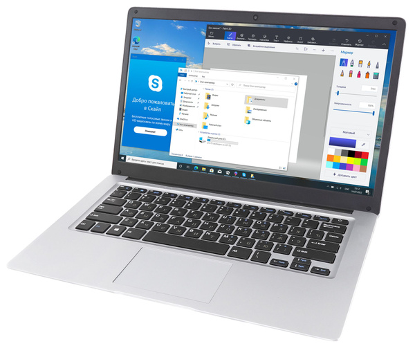 Ноутбук Azerty AZ-1403, серебристый купить по низкой цене: отзывы, фото ...