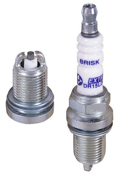 Свеча зажигания DR15LDC-1 EXTRA (блистер 4 шт.) (16мм;19мм;14х1,25)  (Чехия)