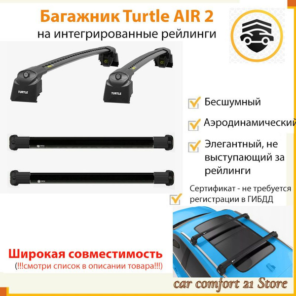 Комплект багажника TURTLE Багажник универсальный на интегрированные ...