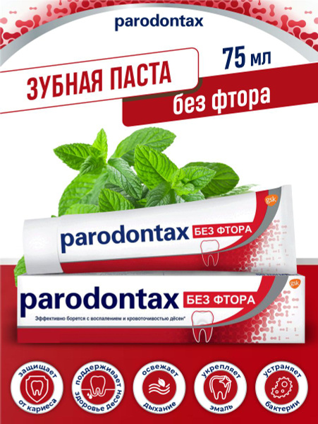 Зубная паста Parodontax Классик Без фтора 75 мл. - купить с доставкой ...