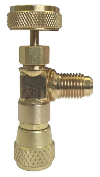 Вентиль Mastercool 90328 с нажимом на ниппель, резьбы F1/4" SAE x M1/4 ...