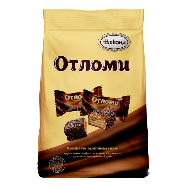 Шоколадные конфеты Акконд Отломи с молочной карамелью и кремовой ...