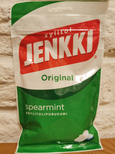 Жевательная резинка без сахара с ксилитом JENKKI Spearmint original ...