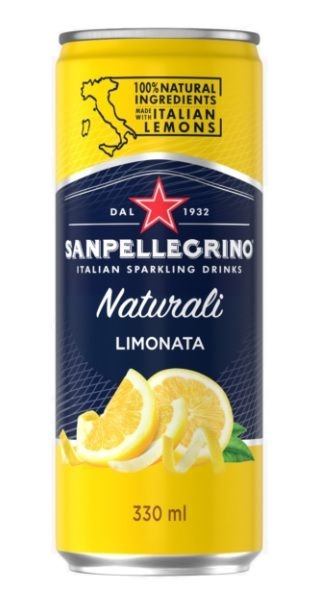 Лимонад San Pellegrino Сан Пеллегрино Лимон, в жестяной банке, 330 мл ...