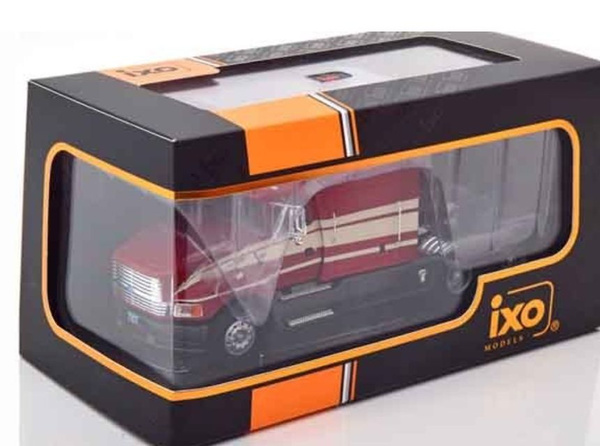 Camion Tracteur Ford Aeromax 1990, échelle 1/43 Par IXO - Rouge Foncé/beige