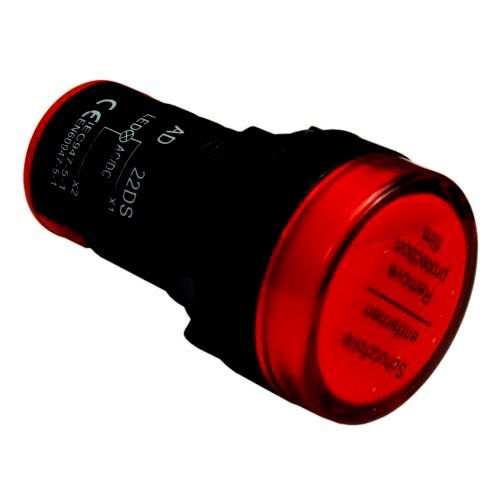 AD22-22DS Индикатор, лампа сигнальная красная, D22мм, 220В ...
