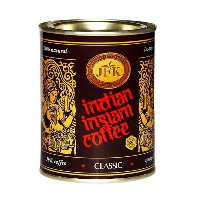 Индийский кофе фото Кофе растворимый JFK "India Instant" classic 100г - купить с доставкой по выгодн