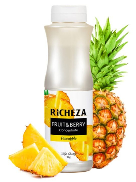 RICHEZA Концентрат Ананас для чая, лимонада, смузи, коктейлей, 1 кг ...
