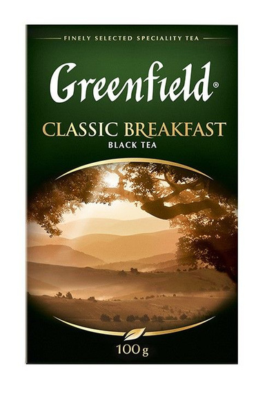 Greenfield Чай черный Classic Breakfast, листовой, 100 г - купить с ...
