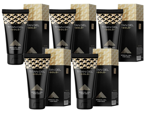 Титан Гель Голд для увеличения члена / TITAN GEL GOLD. Набор 5 шт ...