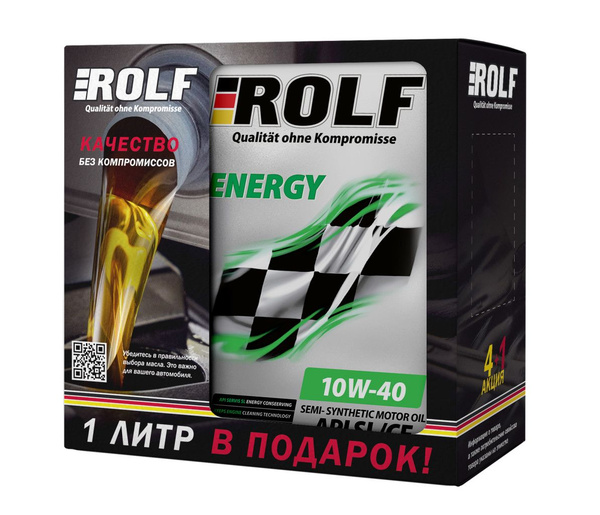 Масло моторное ROLF 10W-40 Полусинтетическое - купить в интернет ...
