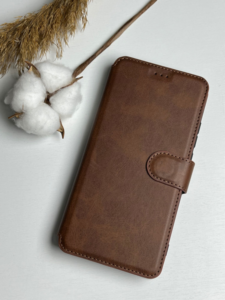 Чехол книжка для Xiaomi Poco X3 Pro / Poco X3 NFC кожаный с магнитной ...