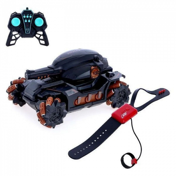 Танк на радиоуправлении HydroTank Chariot 4WD стреляющий гидрогелевыми ...