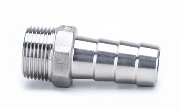 Штуцер ёлочка нержавеющая 1/2"x10 мм, резьба Ду15, шланг Ду10 мм, AISI ...