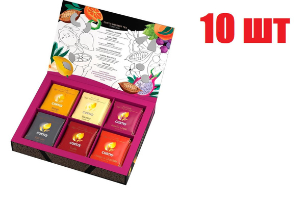 Чайное ассорти Curtis Dessert Tea Collection подарочный набор 30 ...