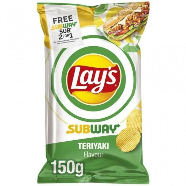 Чипсы лэйс Lay's Subway Teriyaki терияки, 150 гр., Германия - купить с ...
