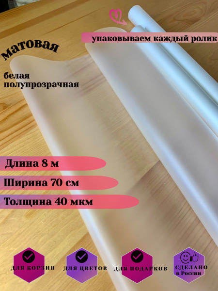 Пленка прозрачная для упаковки цветов, букетов, подарков - купить по ...