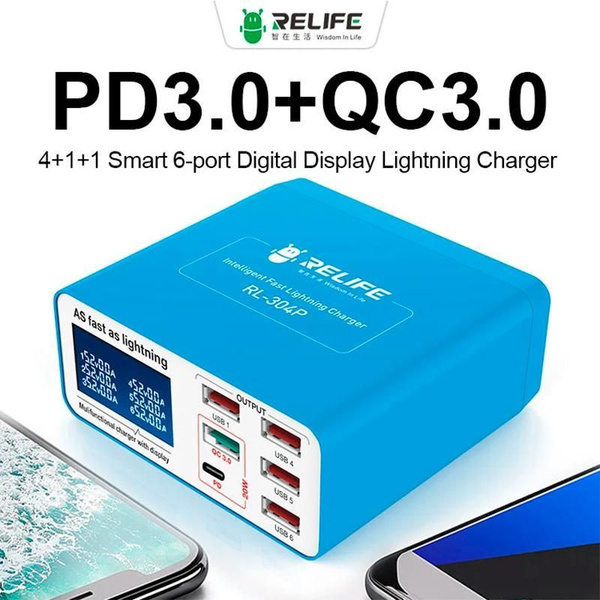 Зарядная станция для мобильных устройств relife_, 40 Вт, USB Type-C ...