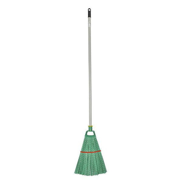 Метла пластмассовая веерная №9 380х300 мм люкс с мет/пласт черенком ...
