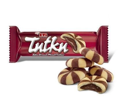 Печенье Tutku Eti с шоколадной начинкой, турецкое, 5 шт * 100 гр ...