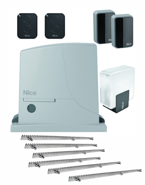 Комплект автоматики Nice ROX1000KIT2/ROA-6 для откатных ворот (привод ...